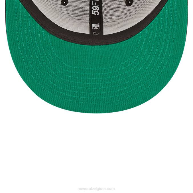 New Era Oakland Athletics mlb prismatisch zwart 59fifty getailleerde pet BT24550