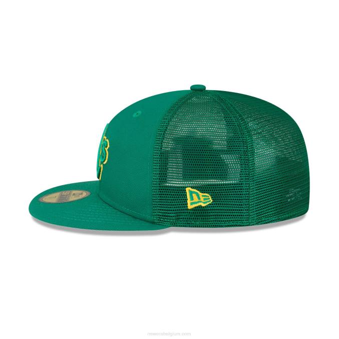 New Era Oakland Athletics mlb spring training groen 59fifty getailleerde pet BT24803