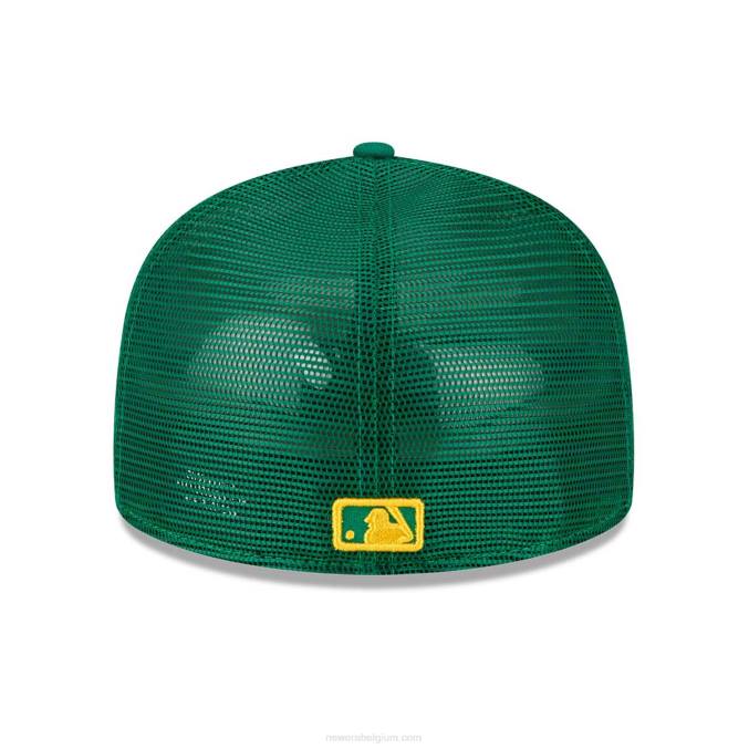 New Era Oakland Athletics mlb spring training groen 59fifty getailleerde pet BT24803
