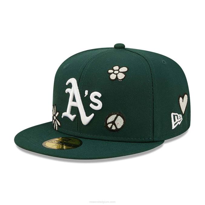 New Era Oakland Athletics mlb zonlicht pop donkergroen 59fifty cap BT241428