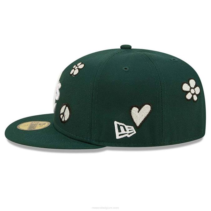 New Era Oakland Athletics mlb zonlicht pop donkergroen 59fifty cap BT241428