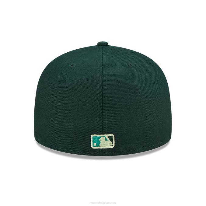 New Era Oakland Athletics monocamo groene 59fifty getailleerde pet BT24943