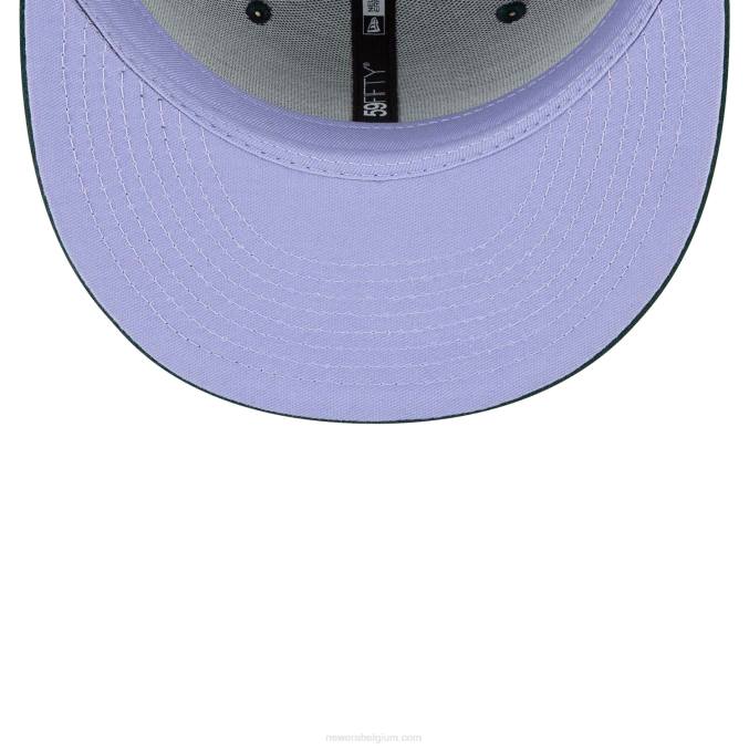 New Era Oakland Athletics polarlights donkergroene 59fifty getailleerde pet BT24574