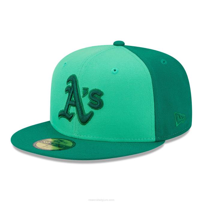 New Era Oakland Athletics tri tone team groene 59fifty pet BT24978