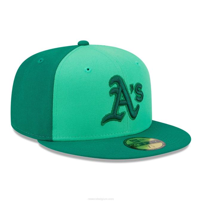 New Era Oakland Athletics tri tone team groene 59fifty pet BT24978
