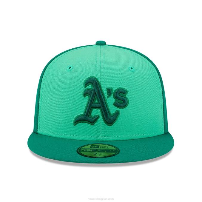 New Era Oakland Athletics tri tone team groene 59fifty pet BT24978