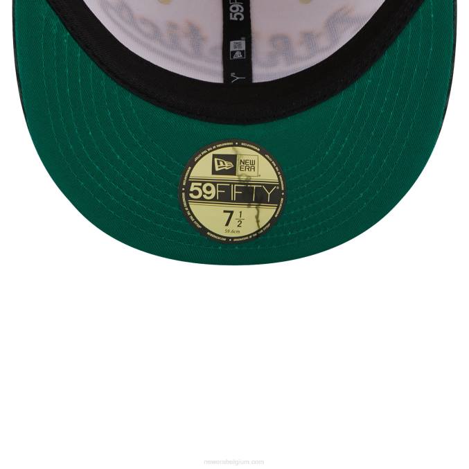 New Era Oakland Athletics vintage koord wit 59fifty getailleerde pet BT241225