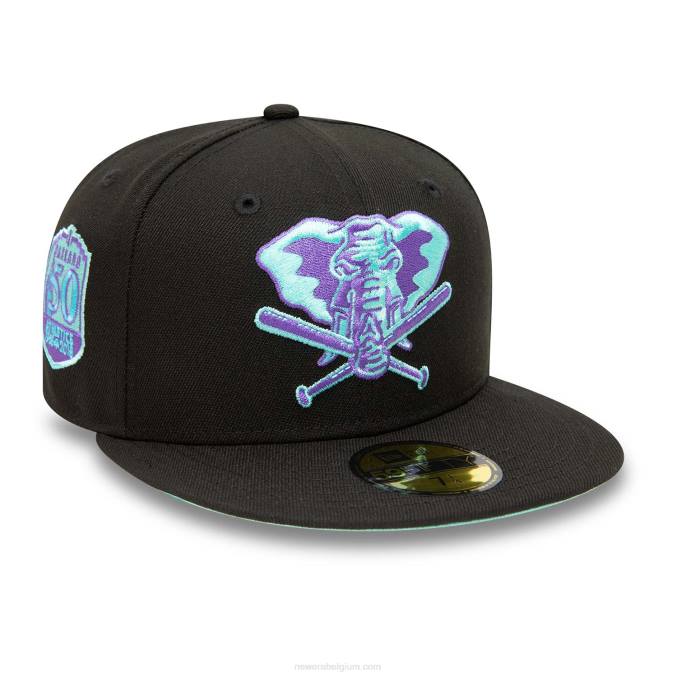 New Era Oakland Athletics zwart en blauw getinte 59fifty getailleerde pet BT241184
