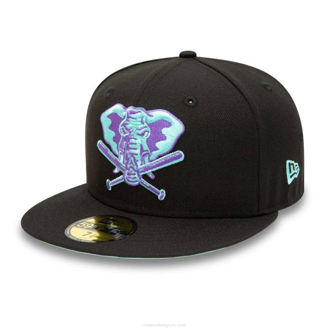 New Era Oakland Athletics zwart en blauw getinte 59fifty getailleerde pet BT241184