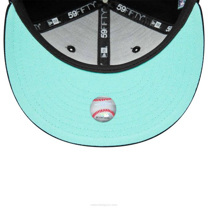 New Era Oakland Athletics zwart en blauw getinte 59fifty getailleerde pet BT241184