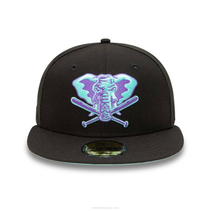 New Era Oakland Athletics zwart en blauw getinte 59fifty getailleerde pet BT241184