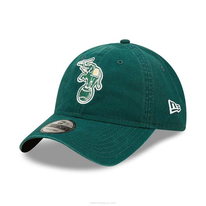 New Era Oakland atletiekteam patch groene 9twenty verstelbare pet BT242223