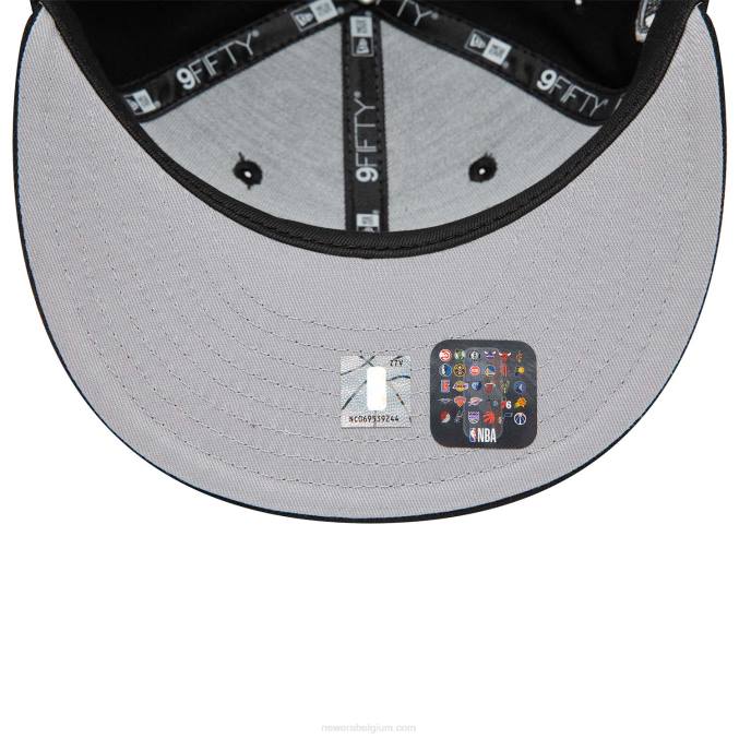 New Era Philadelphia 76ers zwarte 9fifty snapback pet BT242061