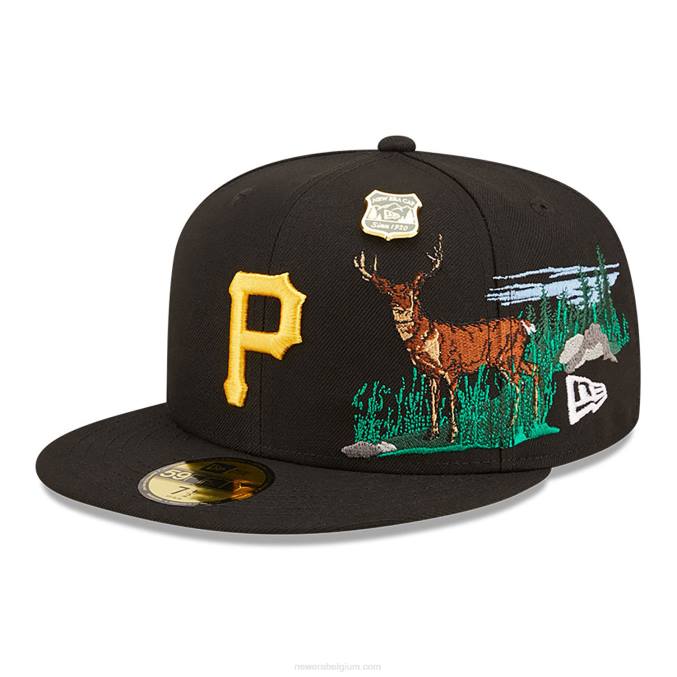 New Era Pittsburgh Pirates State Park zwarte 59fifty pet BT241187
