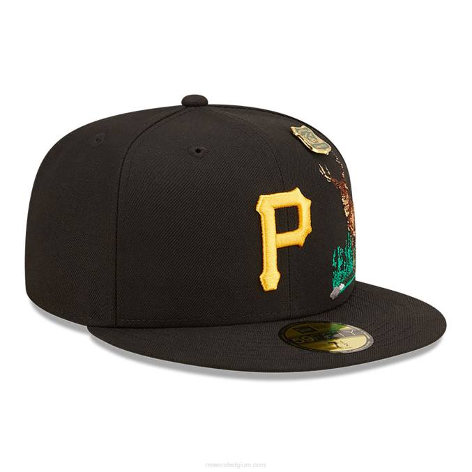 New Era Pittsburgh Pirates State Park zwarte 59fifty pet BT241187