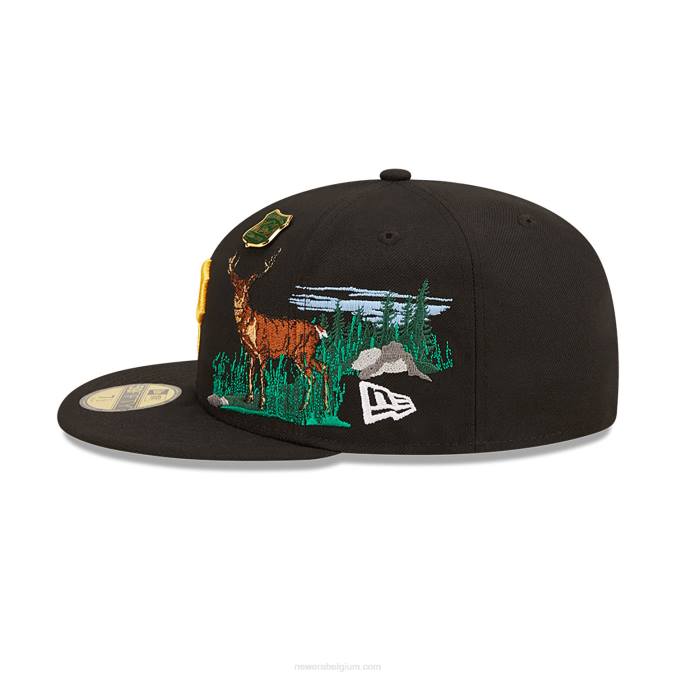 New Era Pittsburgh Pirates State Park zwarte 59fifty pet BT241187