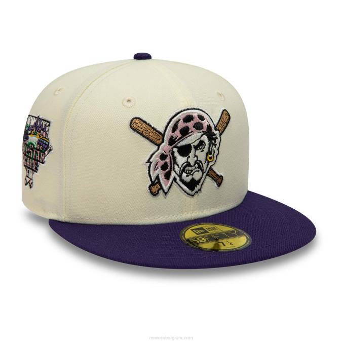 New Era Pittsburgh Pirates chromen en paarse 59fifty pet BT24189