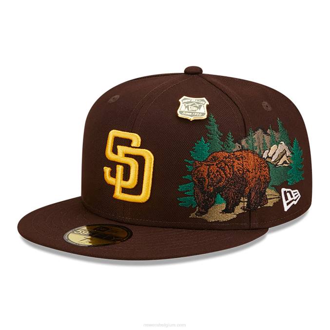 New Era San Diego Padres State Park bruine 59fifty pet BT241305