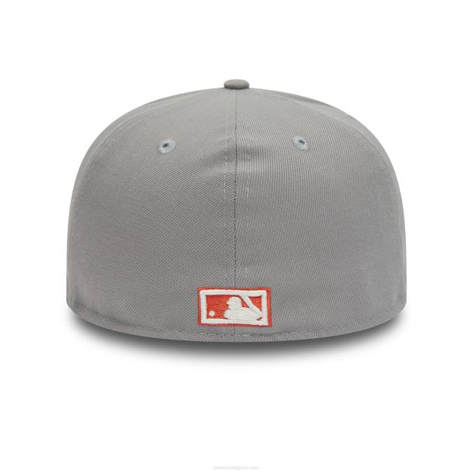 New Era San Francisco Giants 50 jaar grijze 59fifty getailleerde pet BT24163