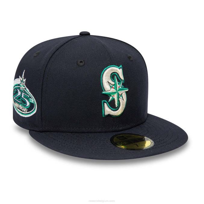 New Era Seattle Mariners 25th Anniversary Navy 59fifty getailleerde pet BT24634