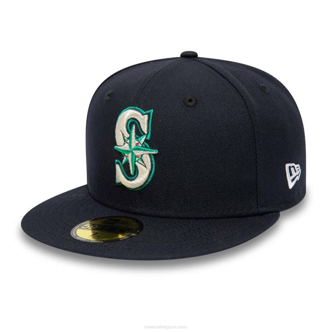New Era Seattle Mariners 25th Anniversary Navy 59fifty getailleerde pet BT24634