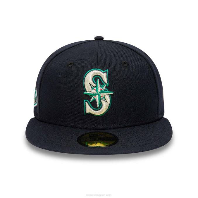 New Era Seattle Mariners 25th Anniversary Navy 59fifty getailleerde pet BT24634