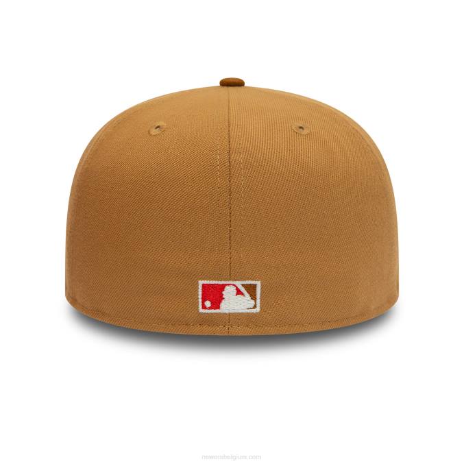 New Era Seattle Mariners 40e verjaardag bruine 59fifty getailleerde pet BT24756