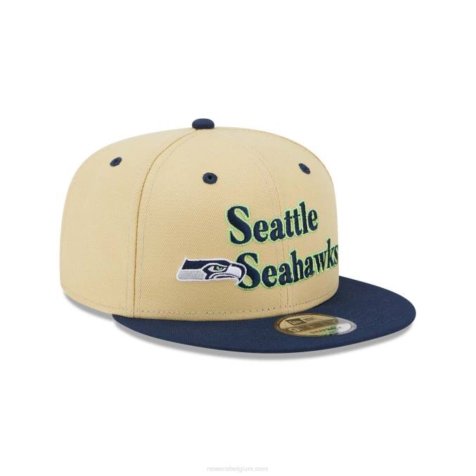 New Era Seattle Seahawks nfl retro cream 9fifty snapback pet BT242037