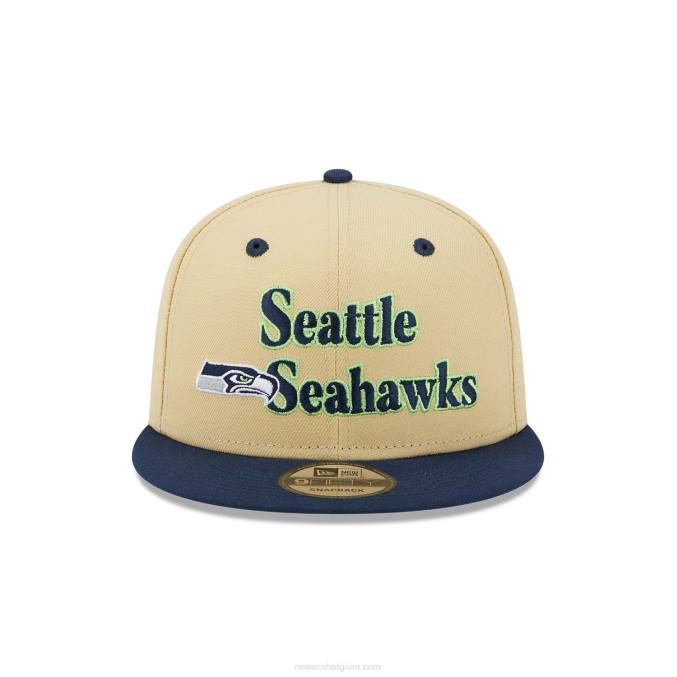 New Era Seattle Seahawks nfl retro cream 9fifty snapback pet BT242037