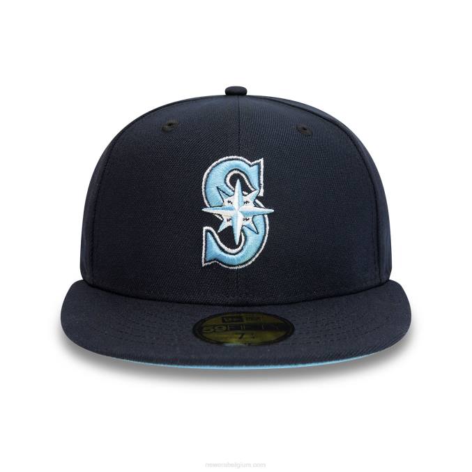New Era Seattle mariners 35 jaar marine 59fifty getailleerde pet BT24271