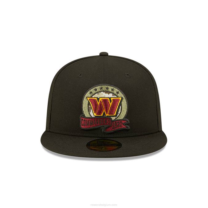 New Era Washington Commanders nfl salute to service zwarte 59fifty pet BT24522