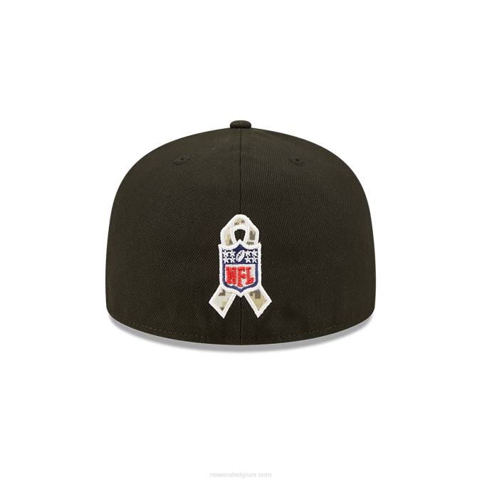 New Era Washington Commanders nfl salute to service zwarte 59fifty pet BT24522