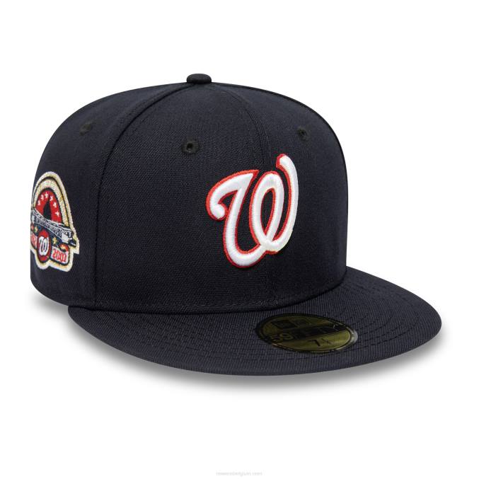 New Era Washington Nationals National League Stadium Navy 59fifty getailleerde pet BT24925