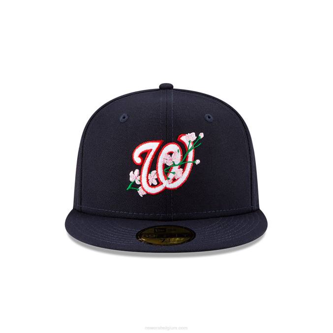 New Era Washington Nationals Side Patch Bloom Navy 59fifty fitted cap BT24418