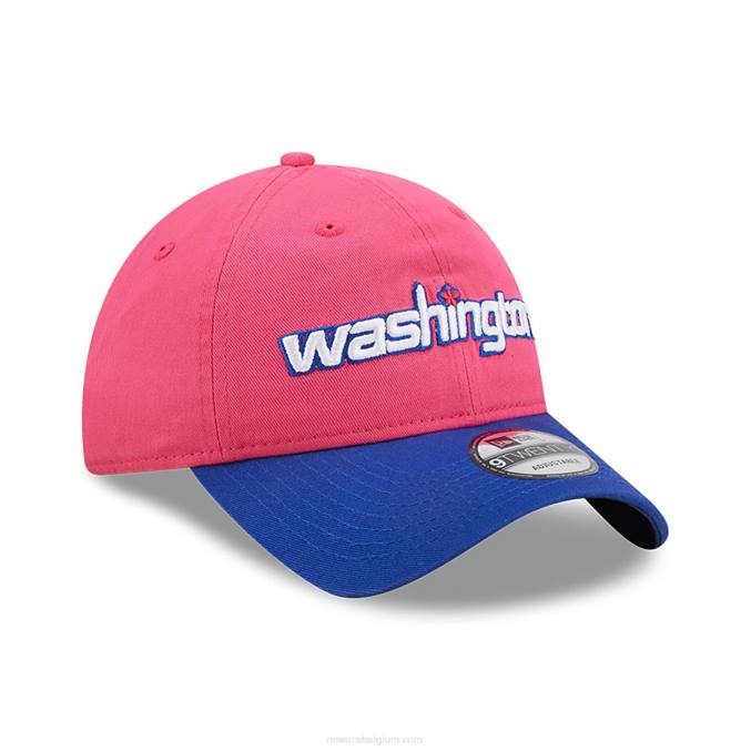 New Era Washington Wizards Authentics Edition roze 9twenty verstelbare pet BT242222