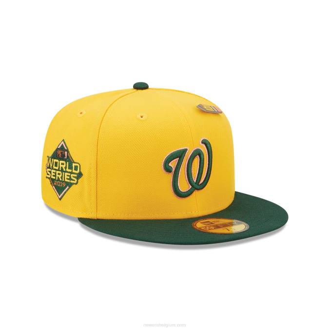 New Era Washington onderdanen terug naar school gele 59fifty pet BT241082