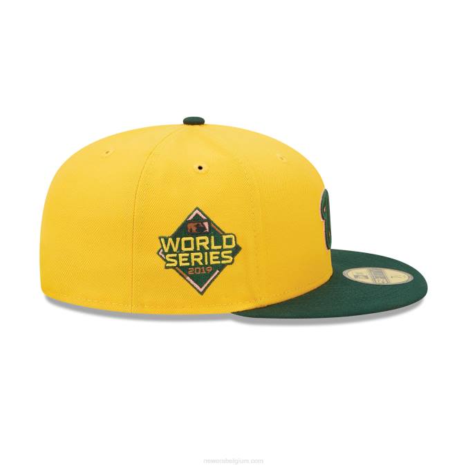 New Era Washington onderdanen terug naar school gele 59fifty pet BT241082