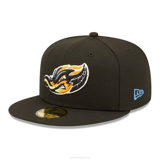 New Era akron badeendjes milb zwarte 59fifty pet BT24685