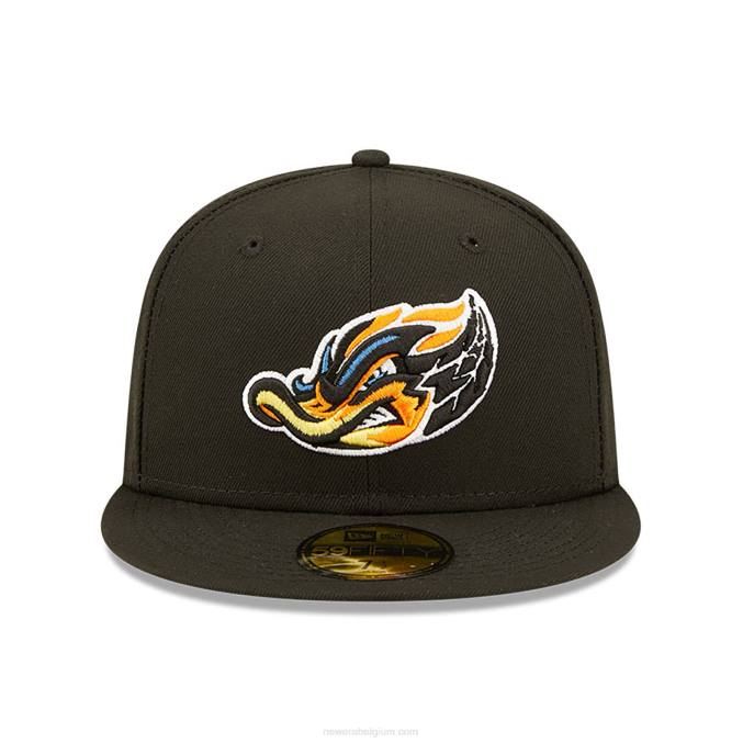 New Era akron badeendjes milb zwarte 59fifty pet BT24685
