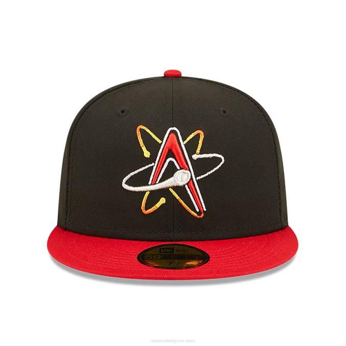 New Era albuquerque isotopen milb zwart 59fifty getailleerde dop BT24193