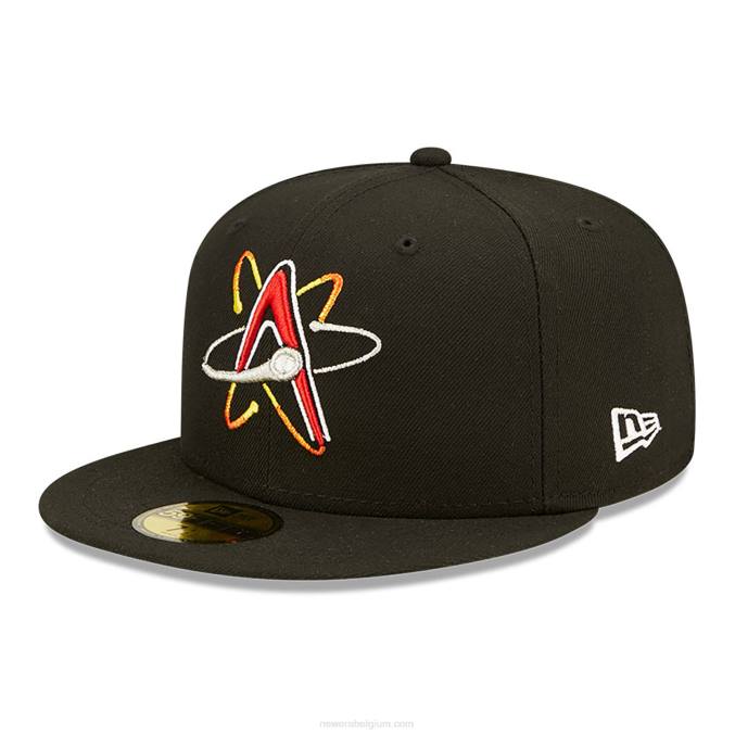 New Era albuquerque isotopen milb zwart 59fifty getailleerde dop BT24255