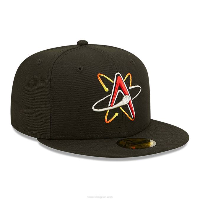 New Era albuquerque isotopen milb zwart 59fifty getailleerde dop BT24255