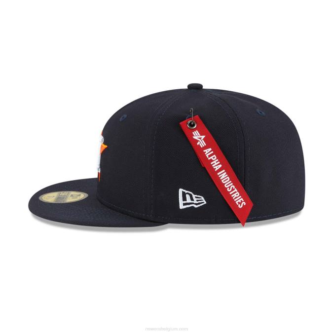 New Era alpha industries houston astros marine 59fifty getailleerde pet BT241183