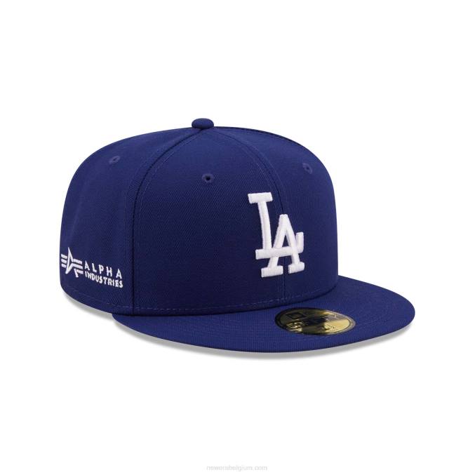 New Era alpha industries la dodgers blauwe 59fifty getailleerde pet BT241243