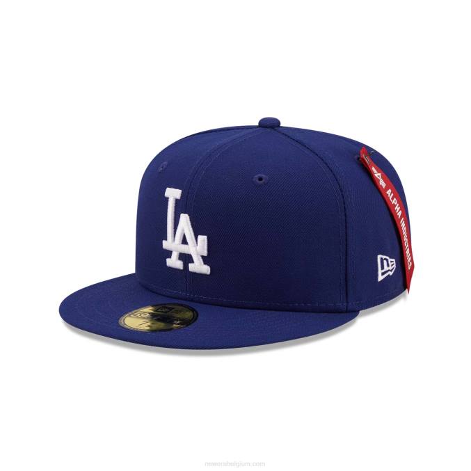 New Era alpha industries la dodgers blauwe 59fifty getailleerde pet BT241243