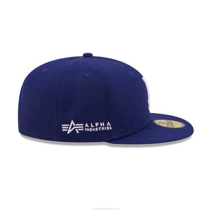 New Era alpha industries la dodgers blauwe 59fifty getailleerde pet BT241243