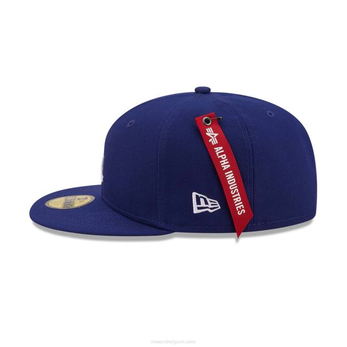 New Era alpha industries la dodgers blauwe 59fifty getailleerde pet BT241243