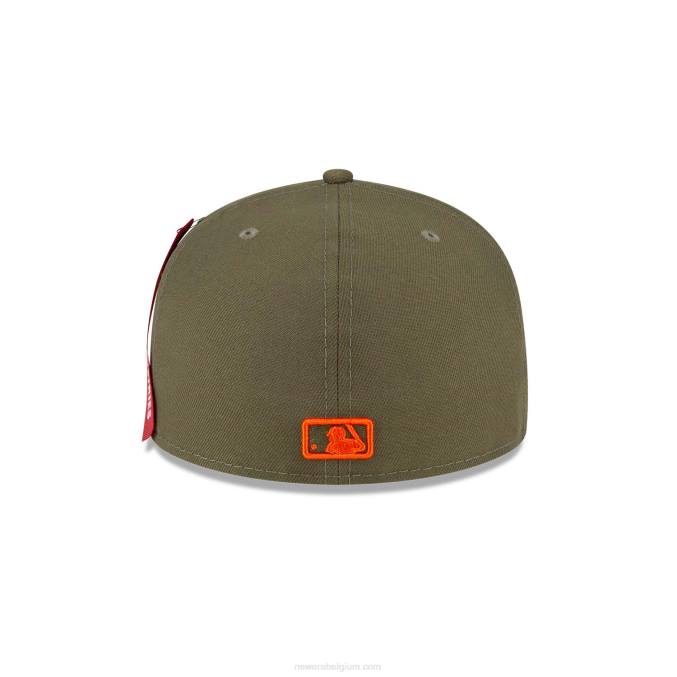 New Era alpha industries new york yankees medium groene 59fifty getailleerde pet BT241302
