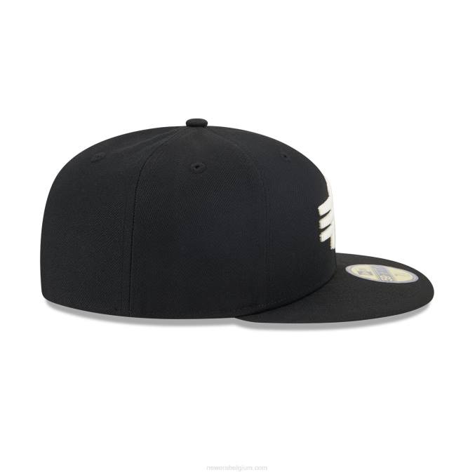 New Era alpha industries zwarte 59fifty getailleerde pet BT24796