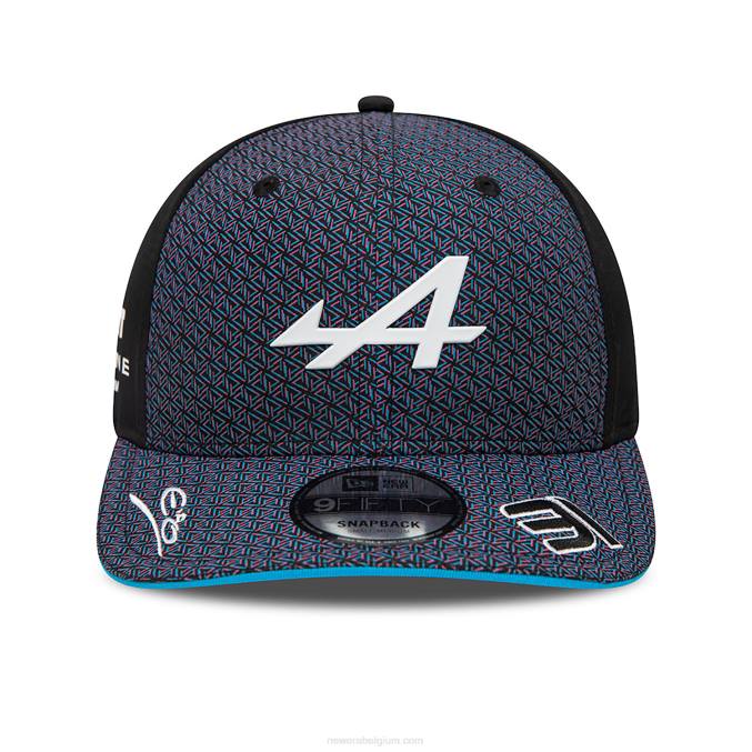 New Era alpine driver esteban ocon zwarte 9fifty snapback pet BT241949
